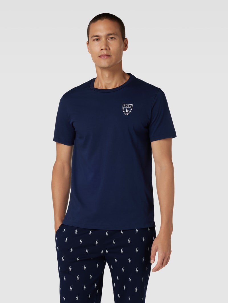 Sweatanzug mit Label-Details in marineblau