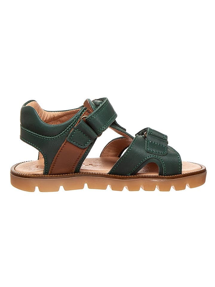 BO-BELL Leder-Sandalen in Grün günstig kaufen 32
