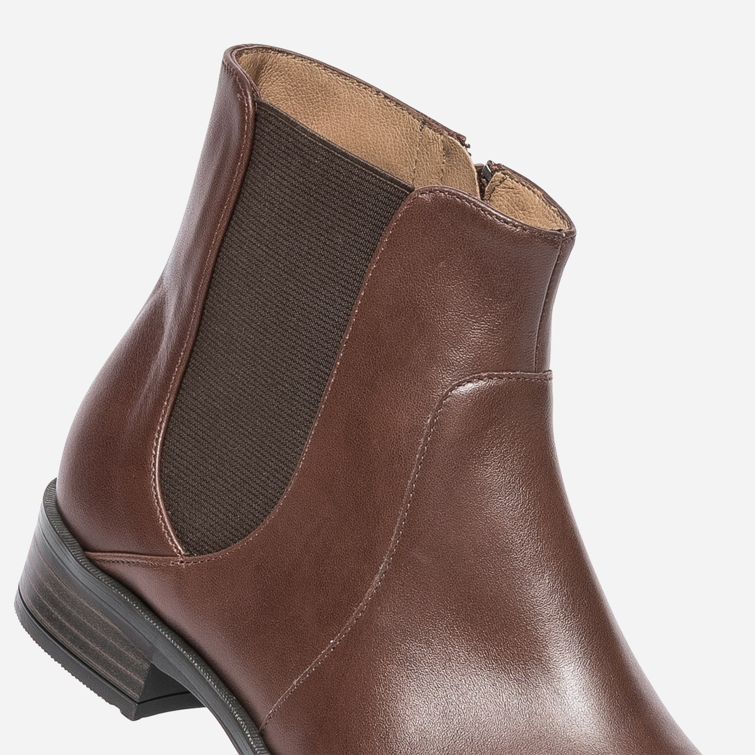 Boots ERAM FLEX cognac en cuir