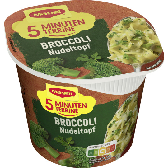 Maggi 5 Minuten Terrine Broccoli-Nudeltopf 50G