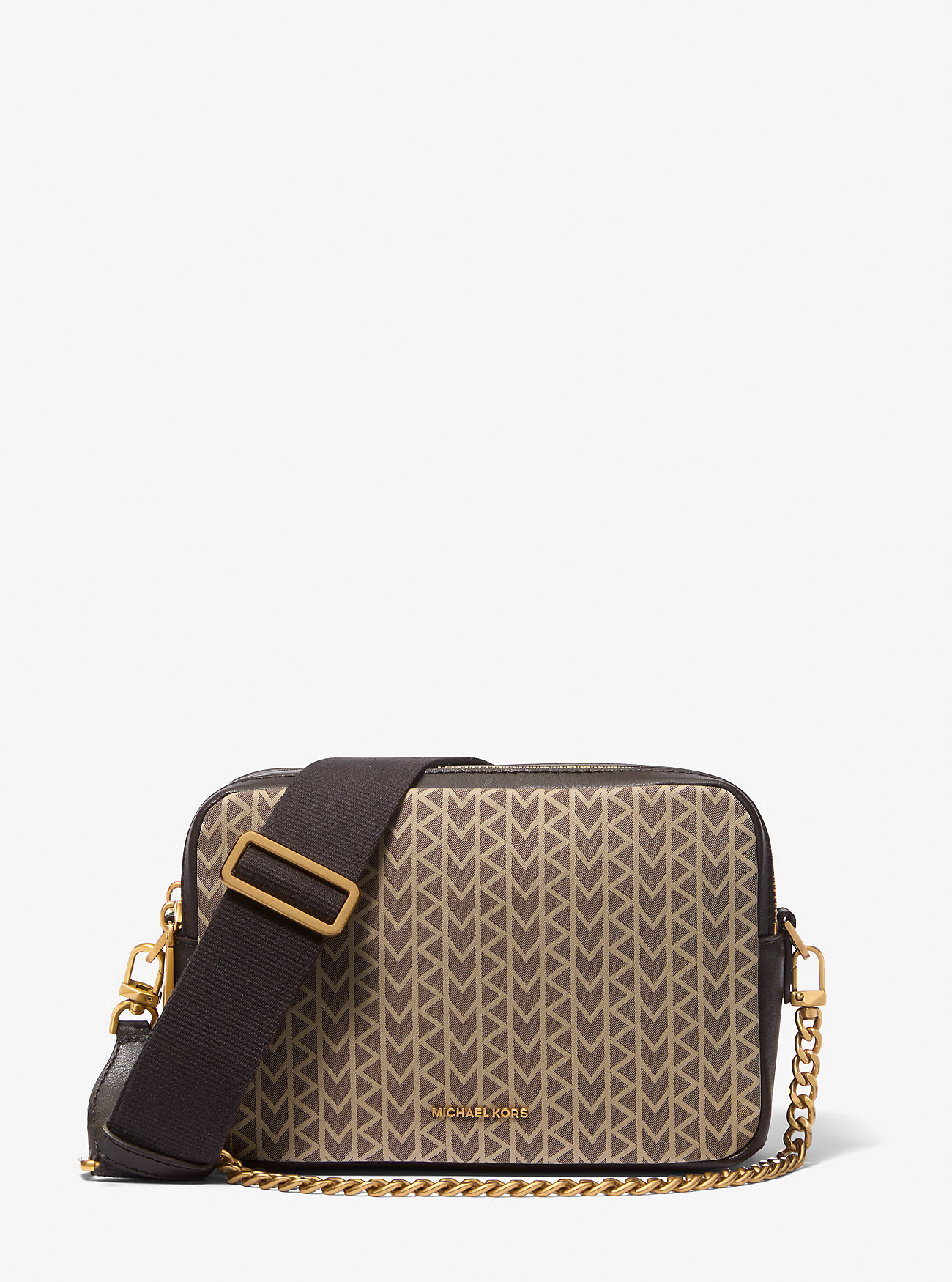 Bryant Medium MK2000 Logo Jacquard Kamera Skulderveske – NATURLIG