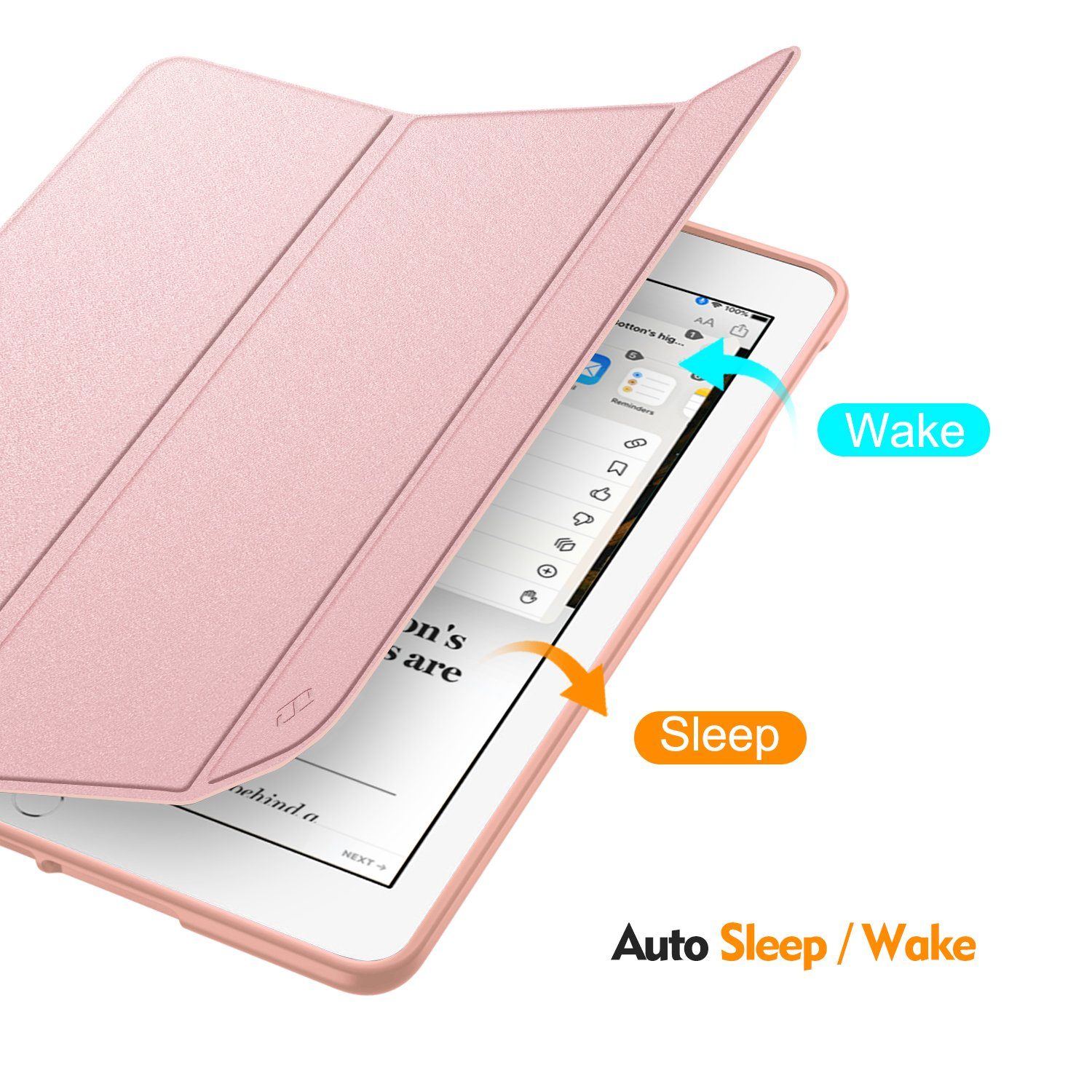Fintie Tablet-Hülle Hülle für iPad 9. Generation 2021/8. Gen 2020/7. Gen 2019 10.2 Zoll - Superleicht Soft TPU Rückseite Abdeckung Schutzhülle mit eingebautem Pencil Halter, Auto Sleep/Wake