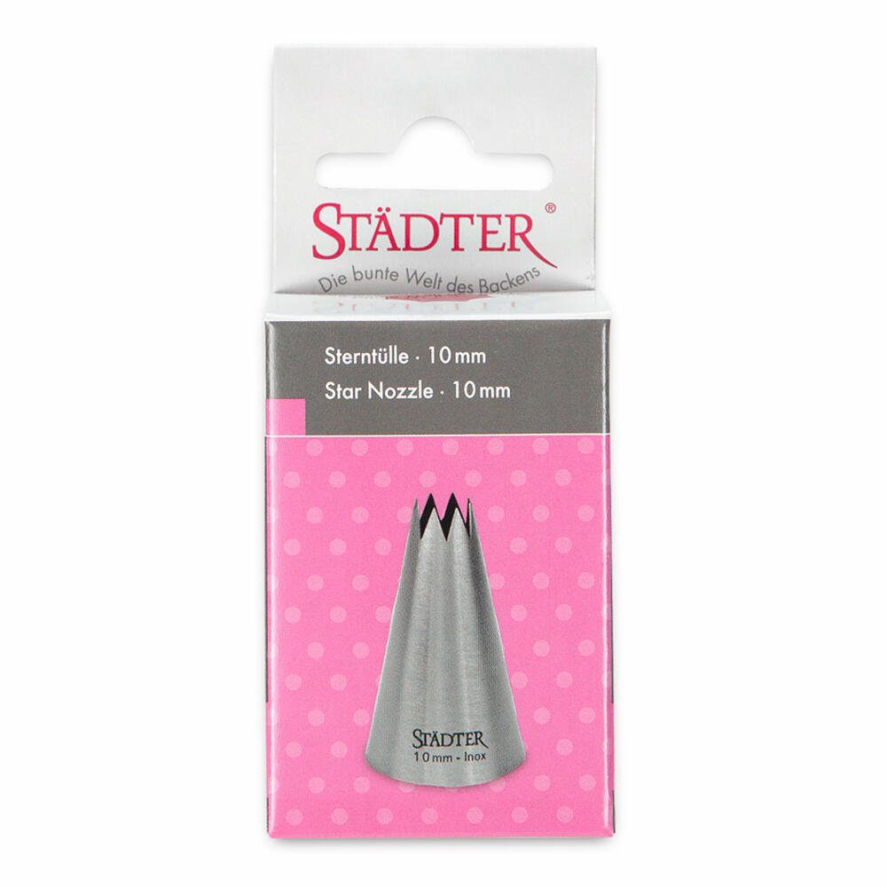 STÄDTER Spritzbeutel Fine Line Sterntülle Groß 10 mm