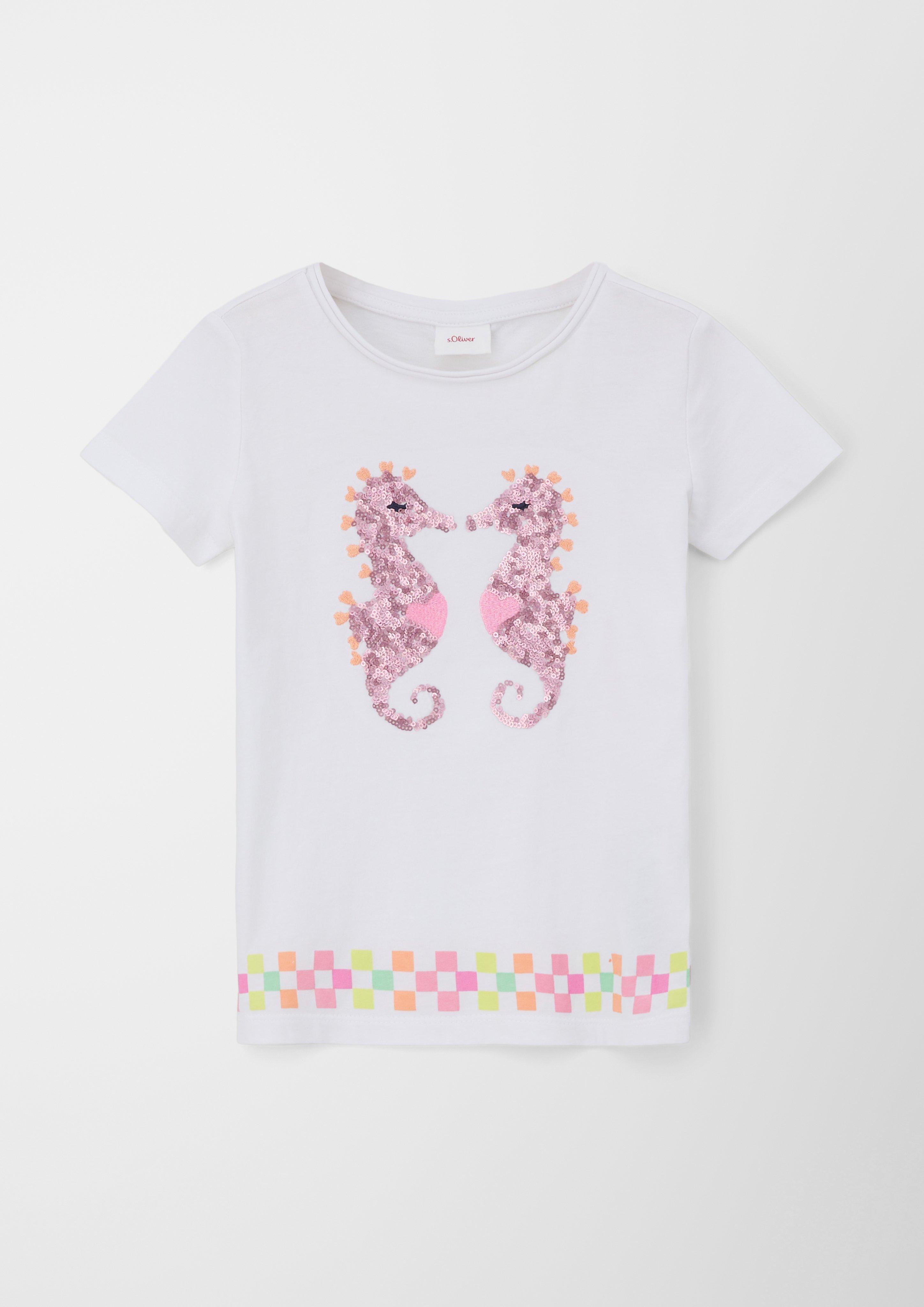 T-Shirt mit Pailletten  2130569-0100