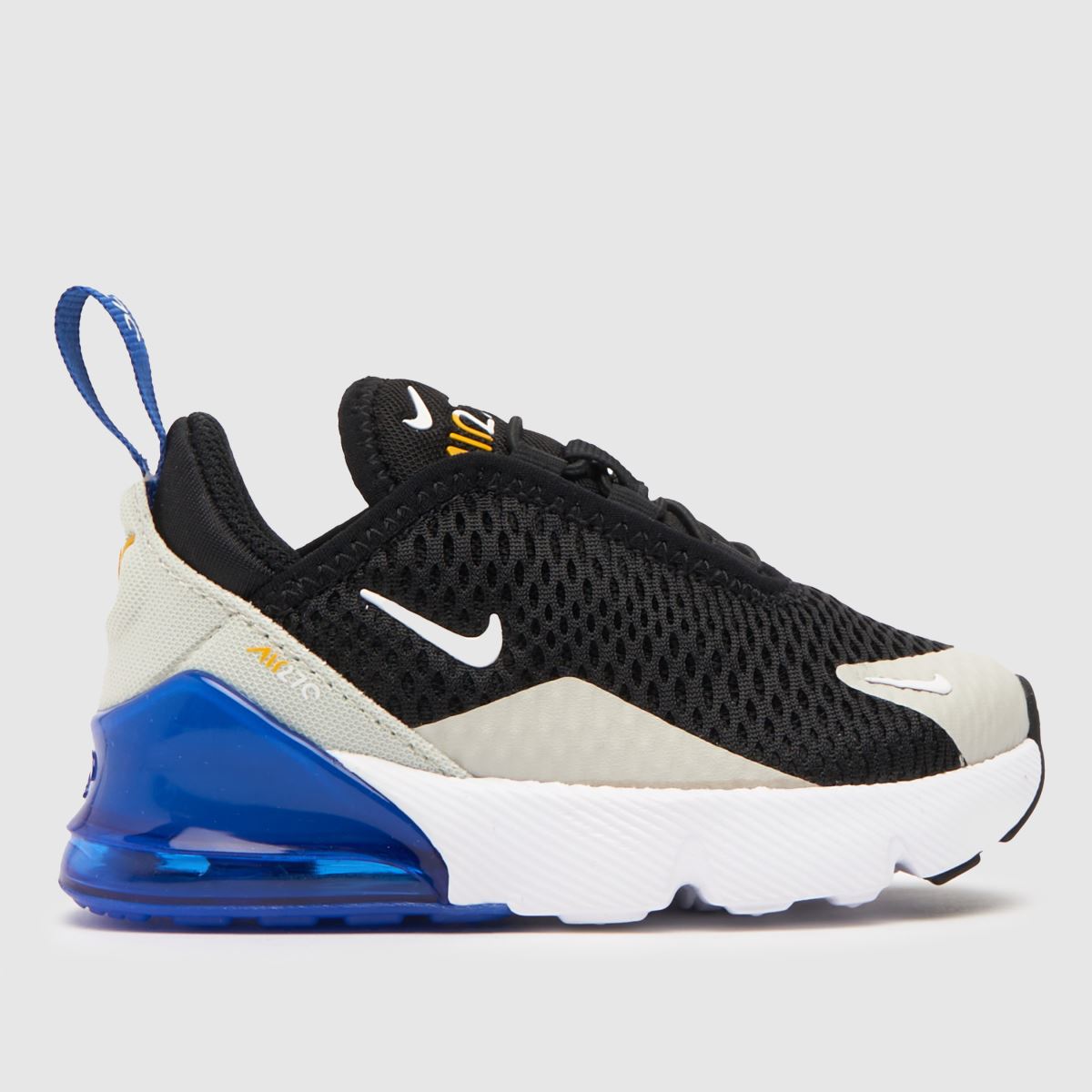 Nike svarta och grå Air Max 270 pojkar småbarnsskor