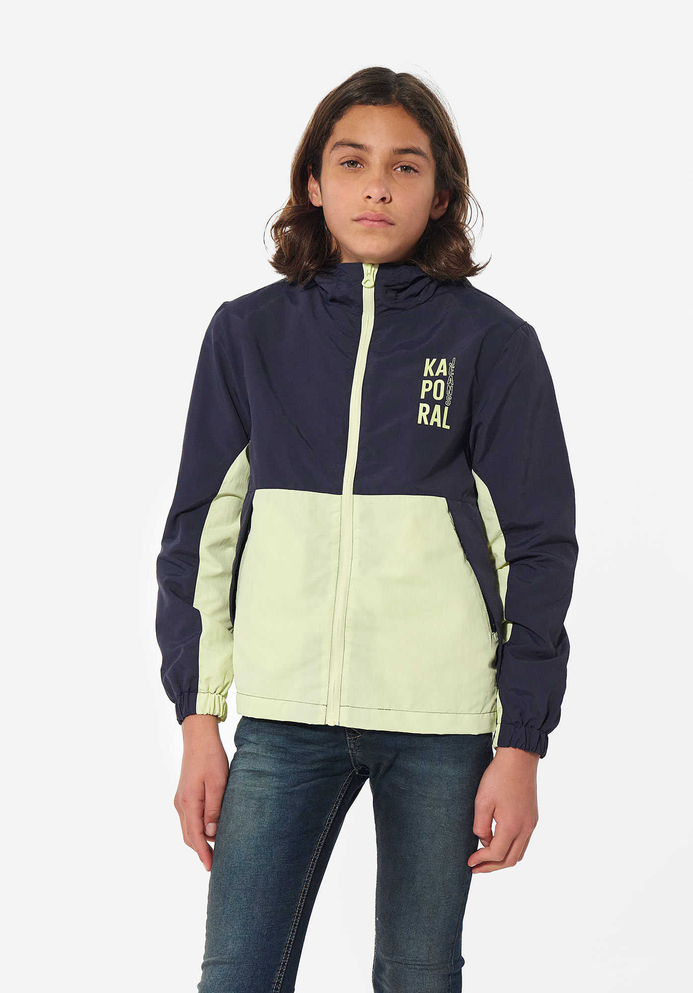 RIRI   Veste bleue Garçon en 100% polyamide recyclé