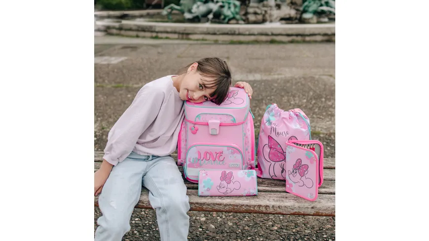 Scooli Minnie Mouse EasyFit Schulranzen-Set 5teilig