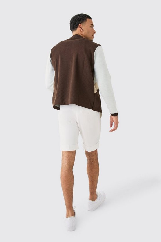 Langärmliges Colorblock-Hemd