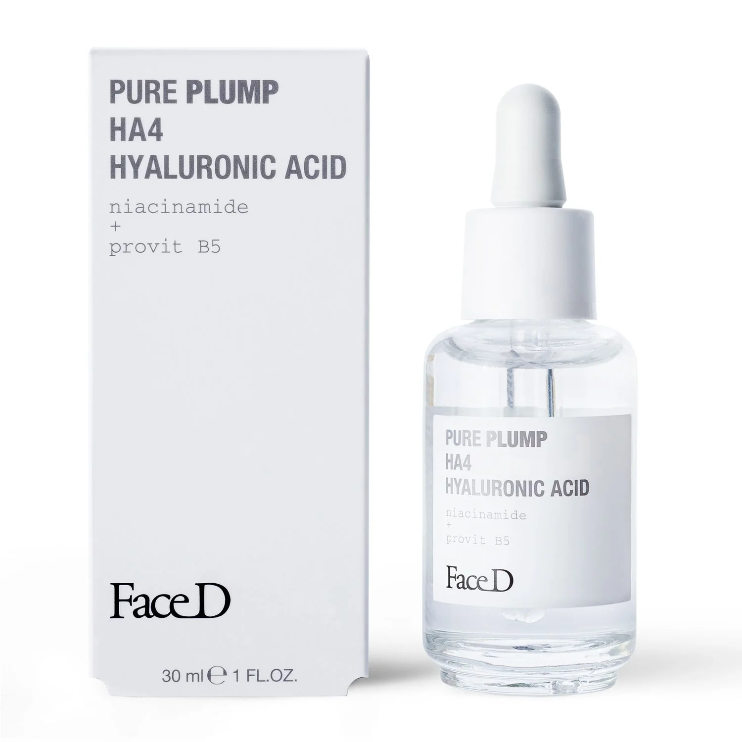 Pure Plump HA4 hialuronsavas arcszérum - Ránctalanító arcszérum, Hidratáló arcszérum, Globális hatású arcszérum