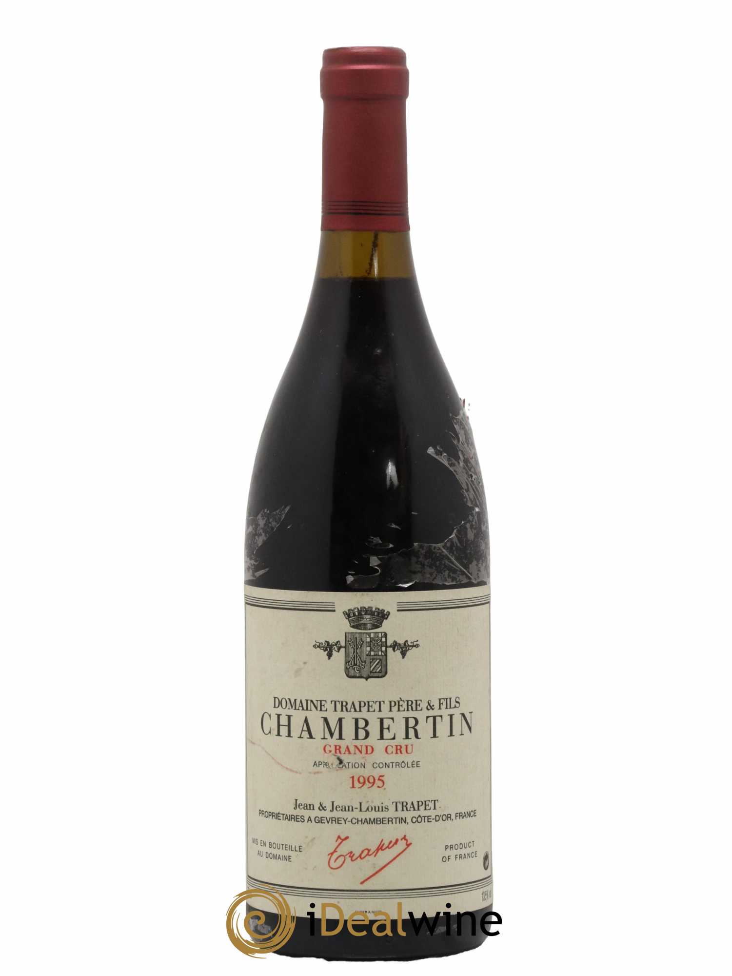 Chambertin Grand Cru Domaine Trapet  1995 - Lot de 1 Bouteille