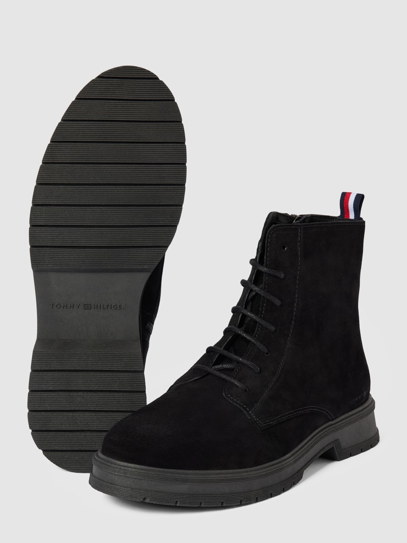 Boots mit Label-Details Modell 'CORE' in schwarz