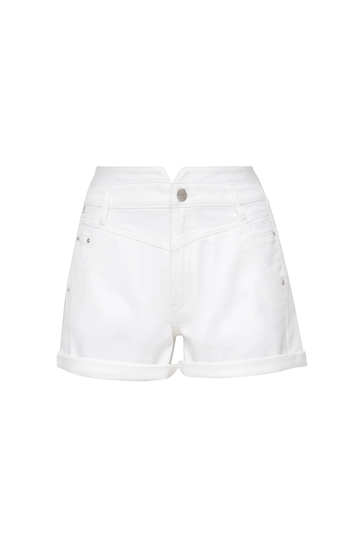 QS by s.Oliver  Shorts - Weiß - Mittlerer Bund