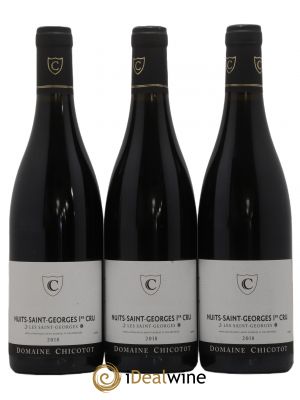 Nuits Saint-Georges 1er Cru Les Saint-Georges Chicotot  2018 - Lot de 3 Bouteilles
