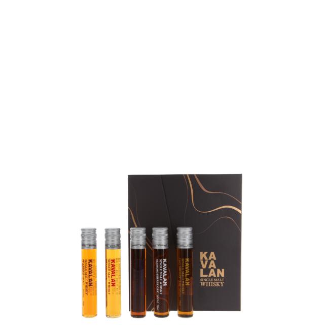 Miniatursortiment Kavalan in Geschenkbox 0,25 l·53,2 % vol