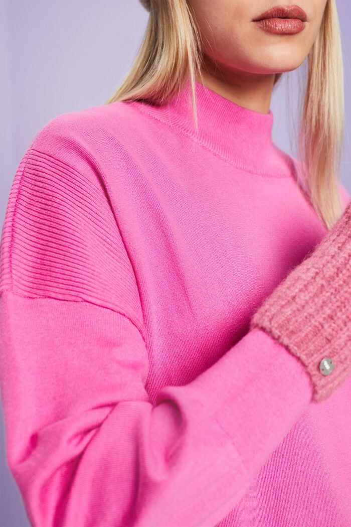Pullover mit Stehkragen