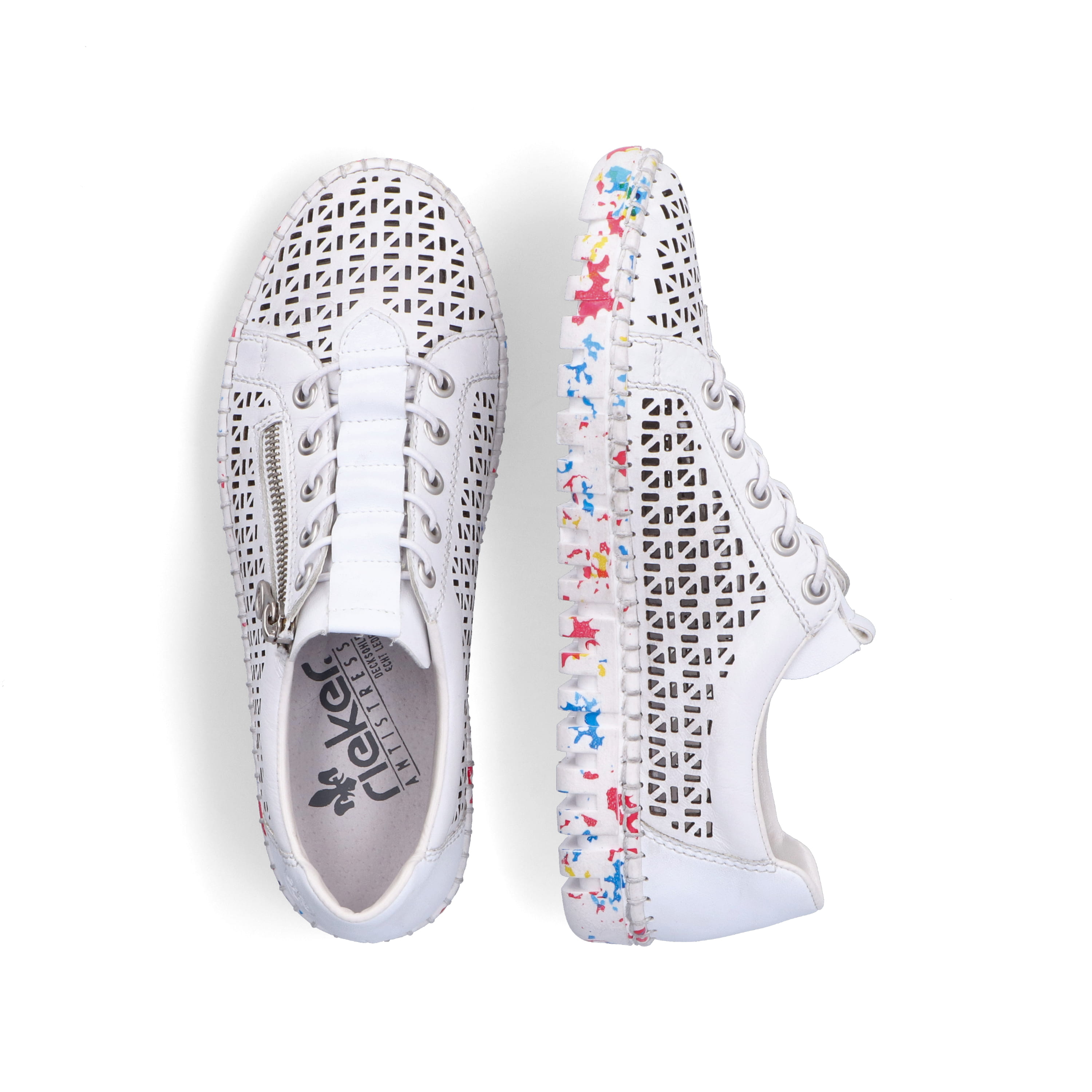 Rieker Damen Slipper altweiß