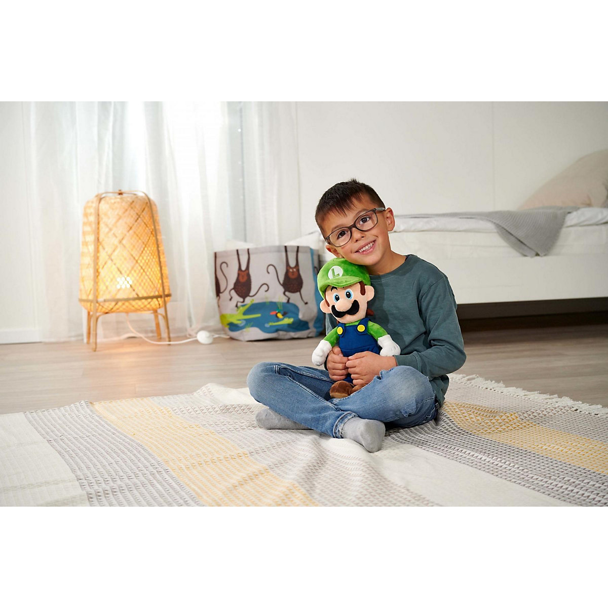 Super Mario Luigi Plüsch, 30cm