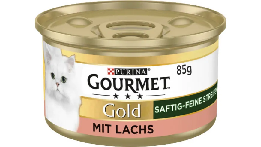 PURINA GOURMET Gold Saftig-feine Streifen mit Lachs 85 g