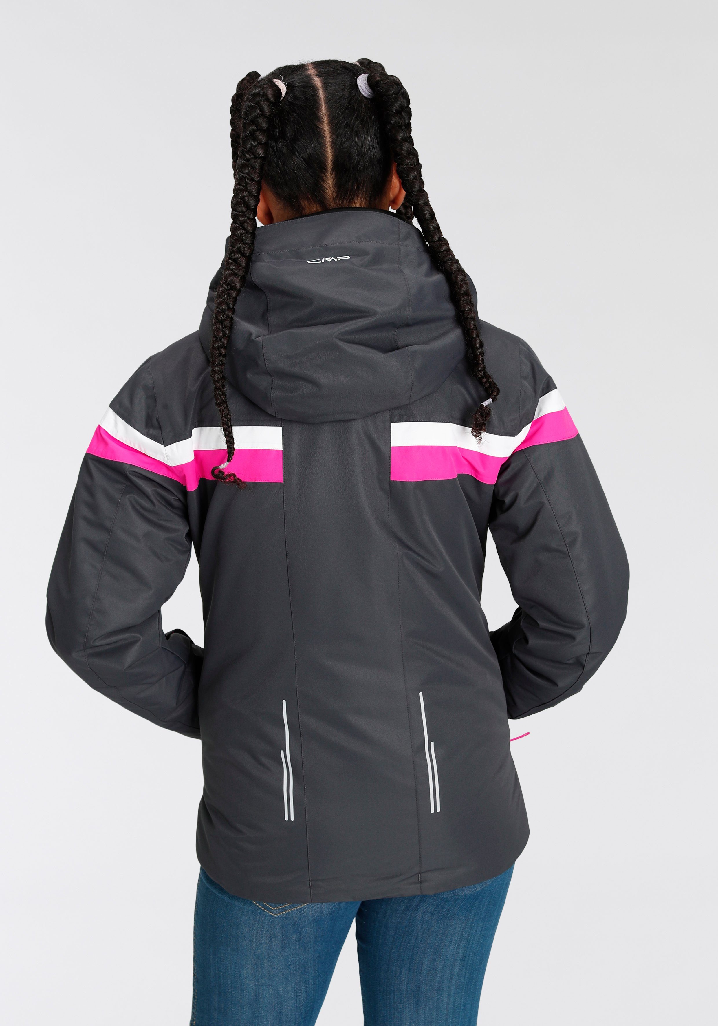 CMP Skijacke KID G JACKET SNAPS HOOD Atmungsaktiv & Wasserdicht & Winddicht