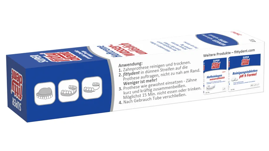 fittydent Haftcreme Super Wasserunlöslich 40 g