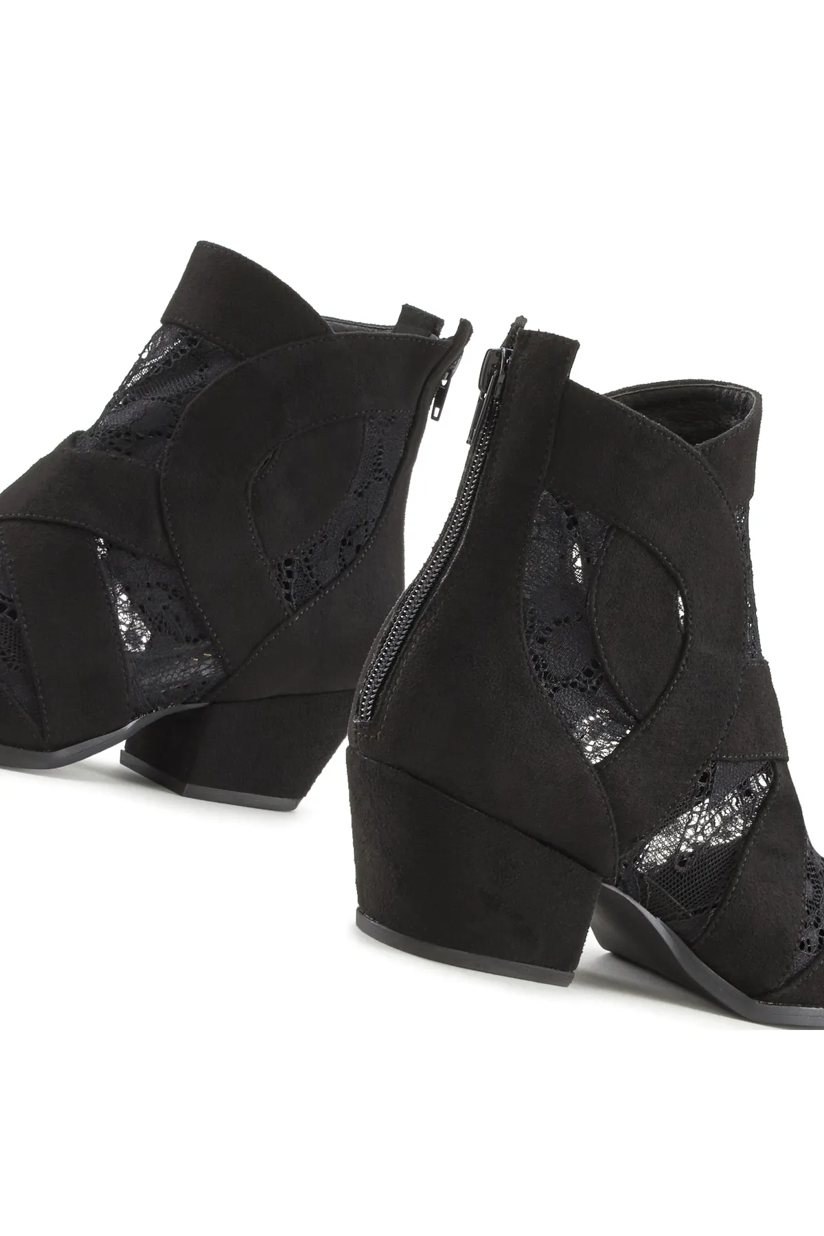 LASCANA  Stiefelette - Schwarz - Blockabsatz