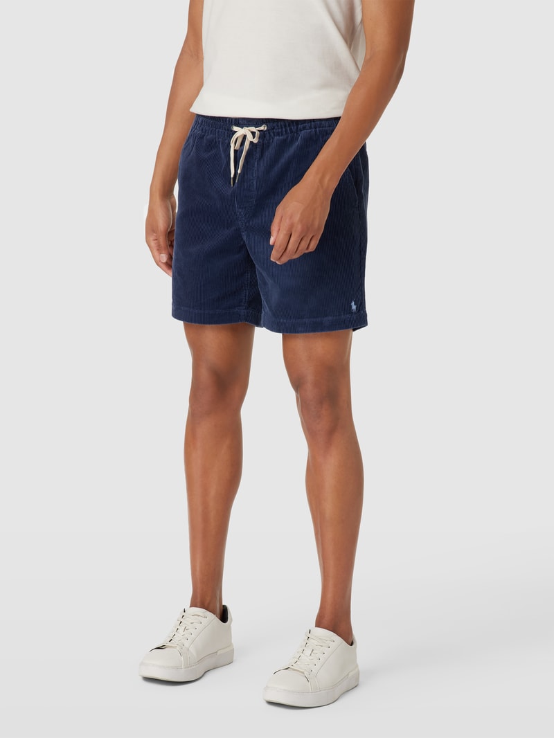 Cordshorts mit Tunnelzug Modell 'PREPSTERS' in marineblau