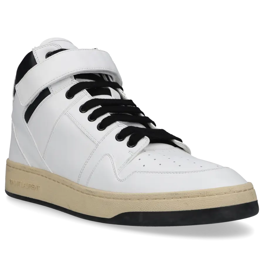 Saint Laurent - Sneaker high LAX Kalbsleder - weiß