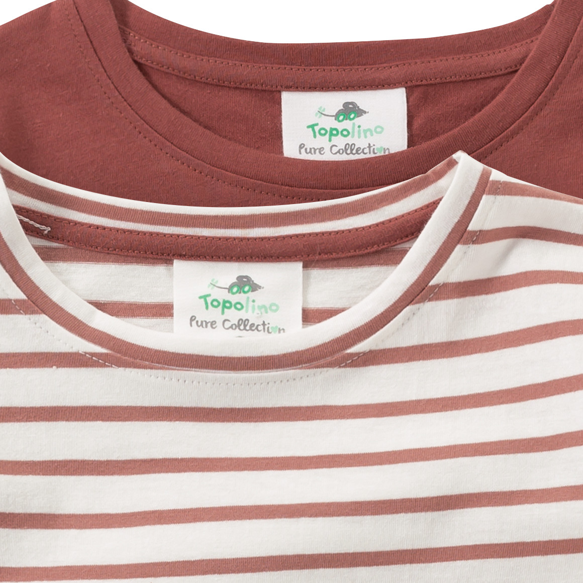 2 Mädchen Langarmshirts im Set