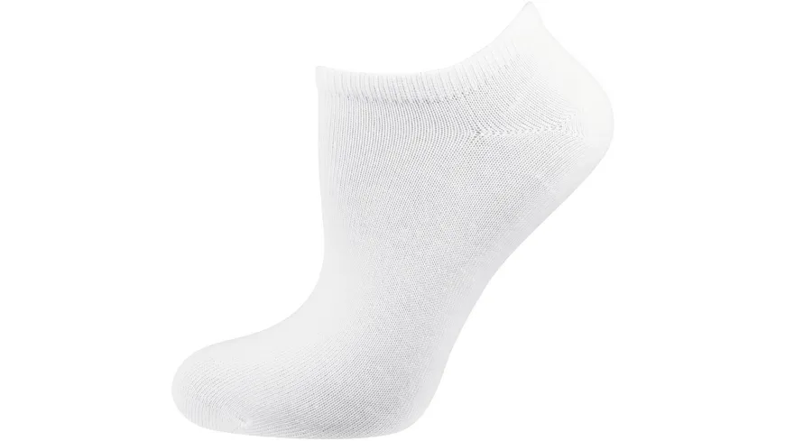 NUR DIE Damen Sneaker Socken Baumwolle 2er Pack 920 weiß