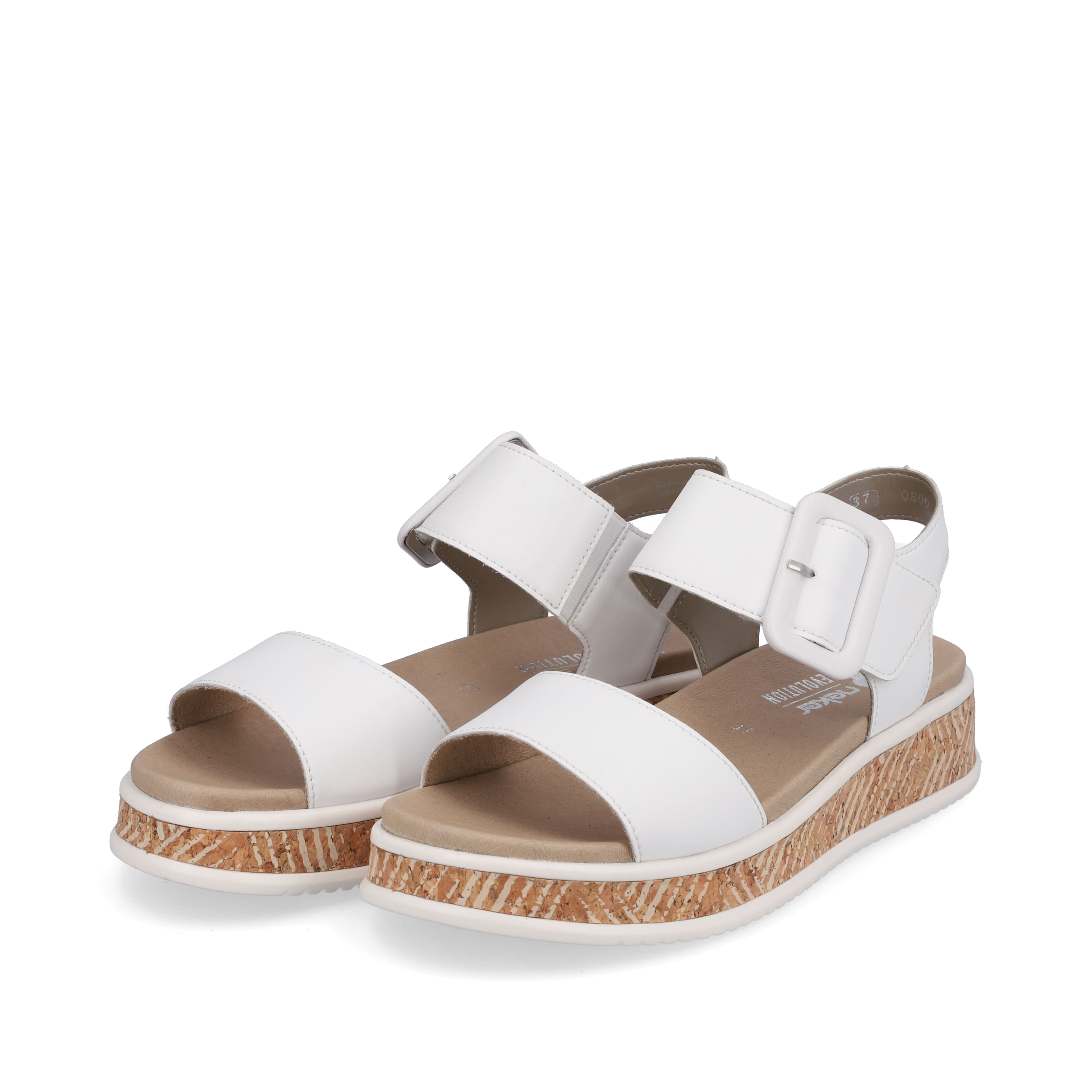 Rieker Damen Riemchensandalen brilliant white