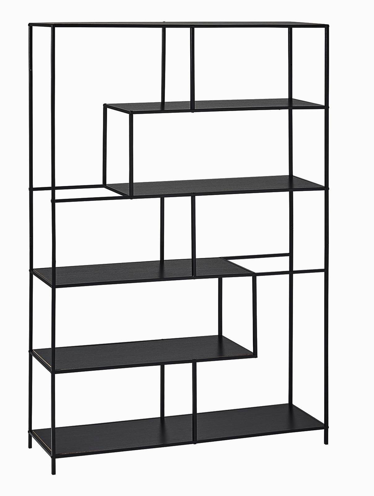 Bücherregal Metall Regal Schwarz Bücherregal Standregal Raumteiler Aufbewahrung