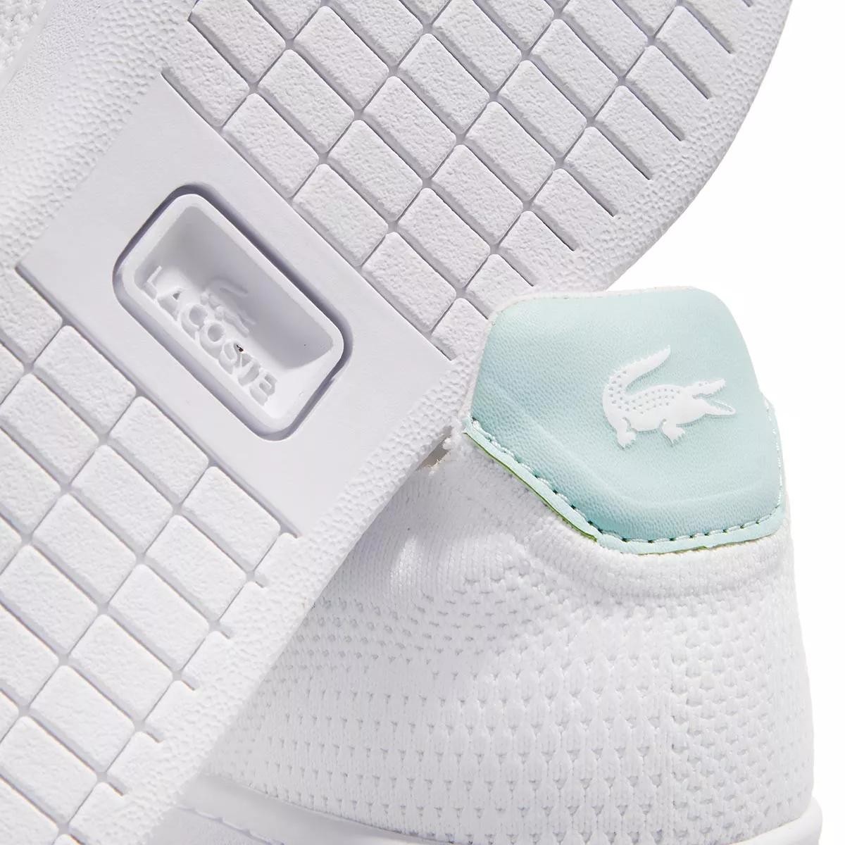 LACOSTE Freizeit Schnürer weiss Low-Top Sneaker