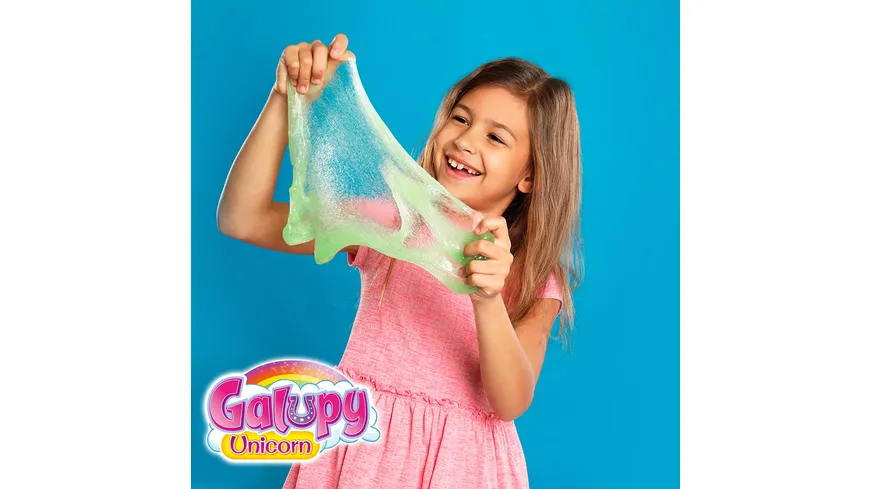 CRAZE - MAGIC SLIME Foilbag mit 75ml Schleim und 1 Galupy Unicorn Figur, 1 Stück, sortiert