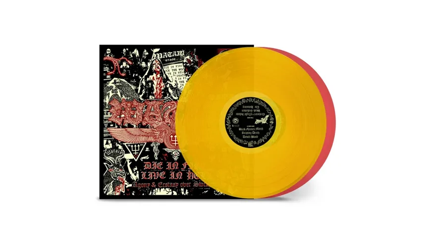 Die in Fire-Live in Hell Ltd.Transparent Yellow&Red Vinyl