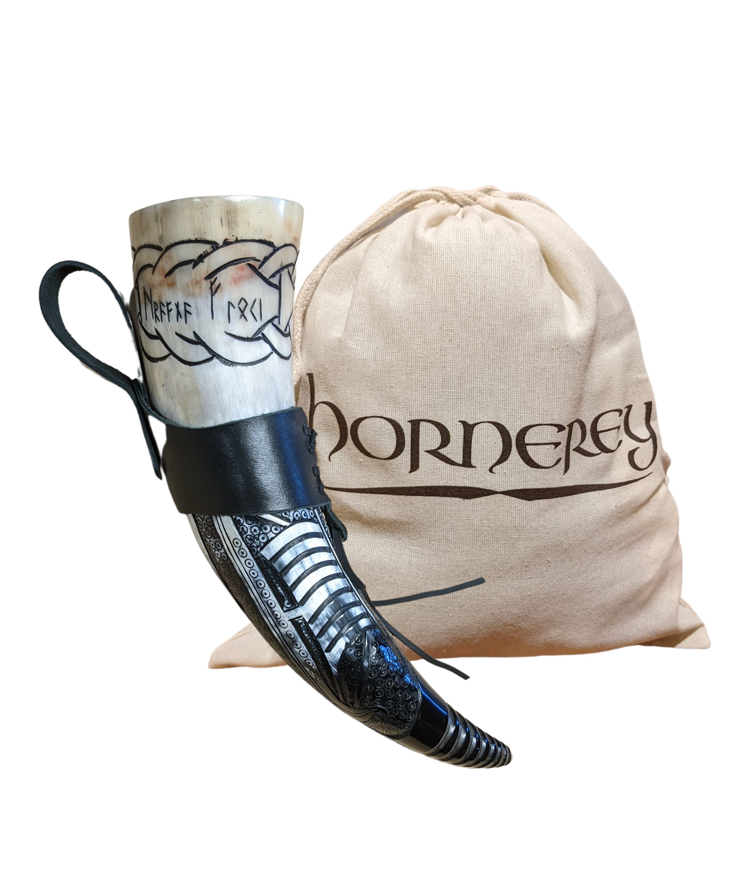 hornerey Bierkrug Trinkhorn 