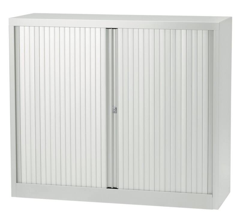 Bisley Rollladenschrank EuroTambour Lichtgrau 1.200 x 430 x 1.030 mm