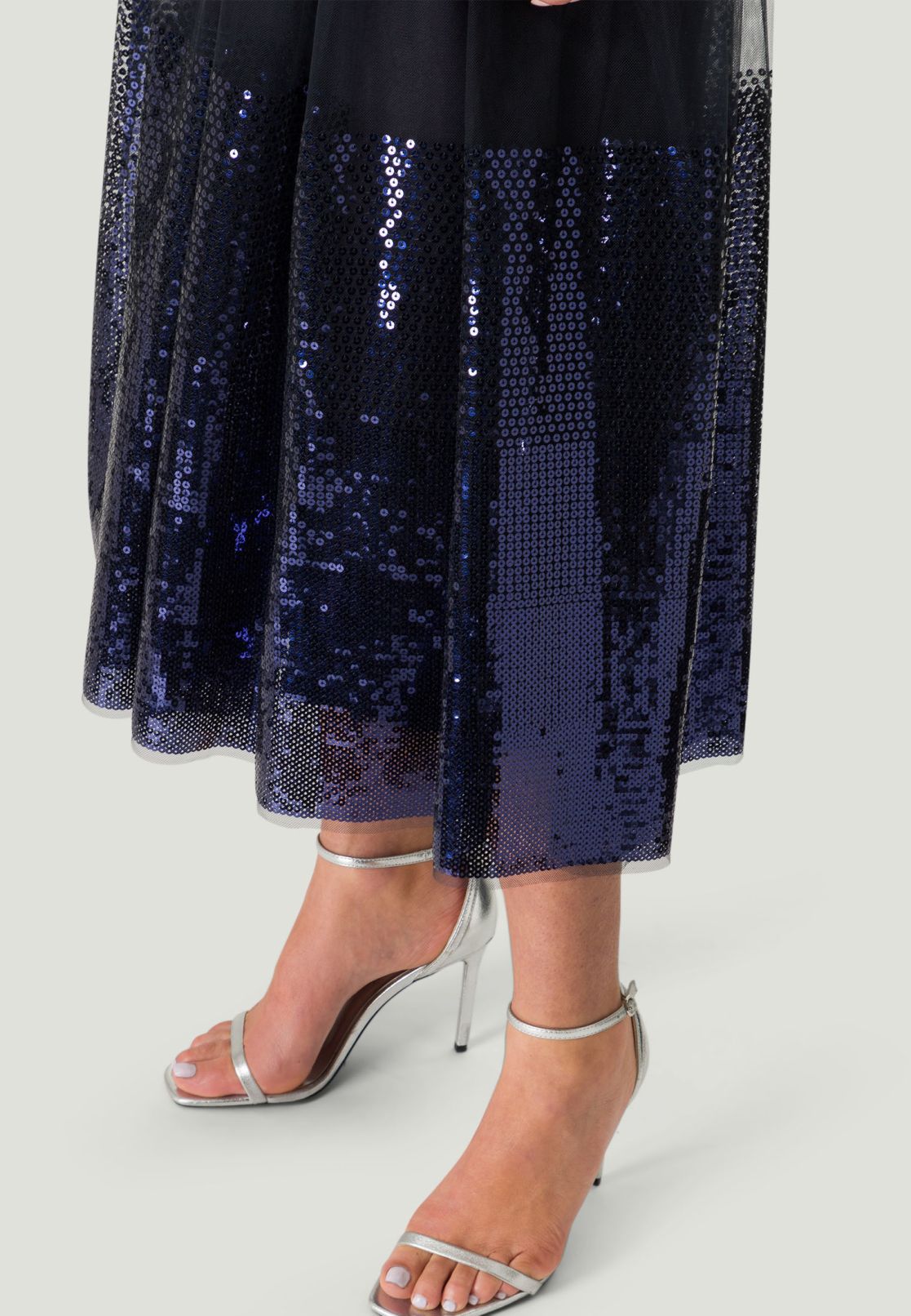 Midikleid mit Pailetten