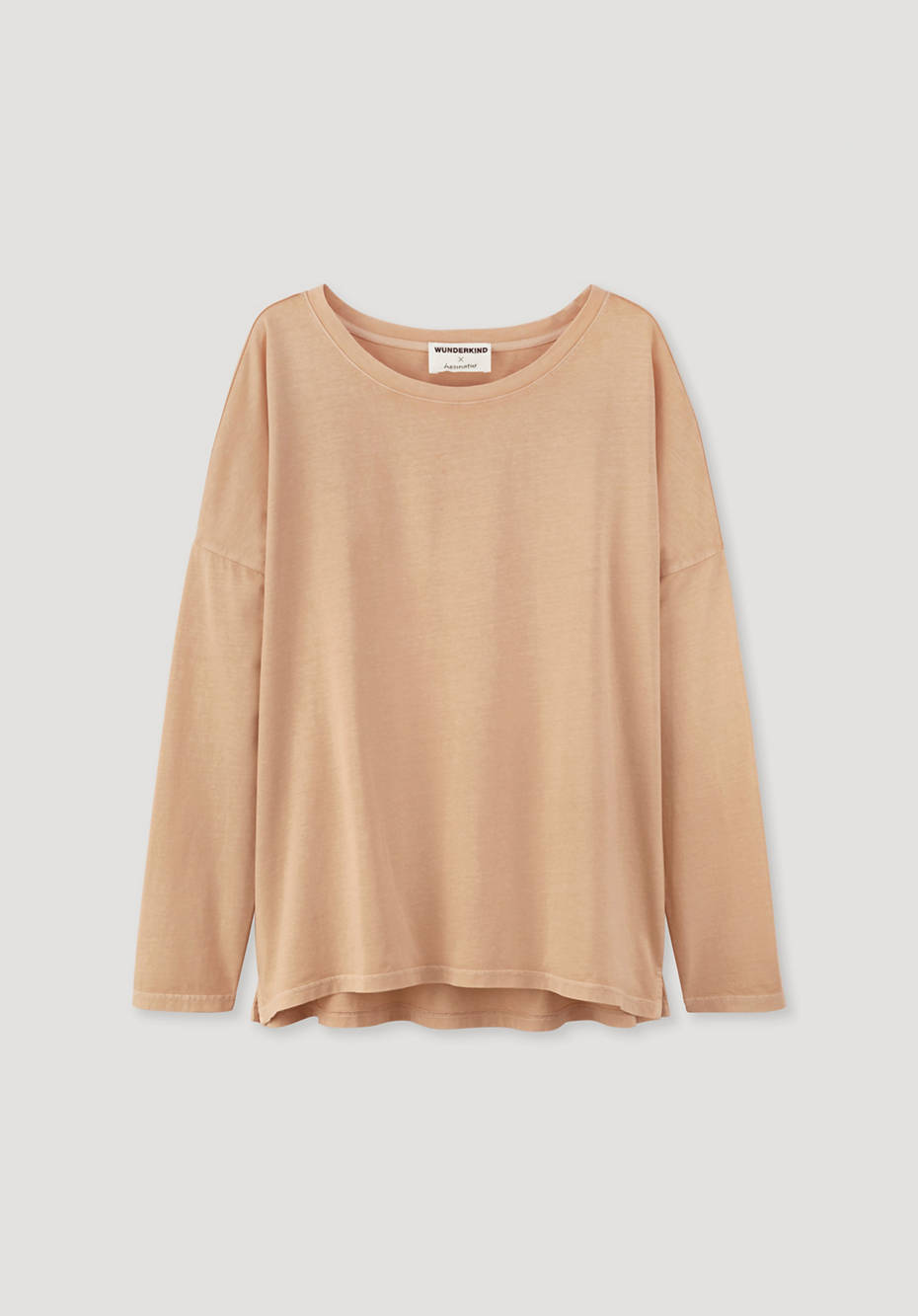 WUNDERKIND X HESSNATUR Longsleeve Mineral Dye aus reiner Bio-Baumwolle
