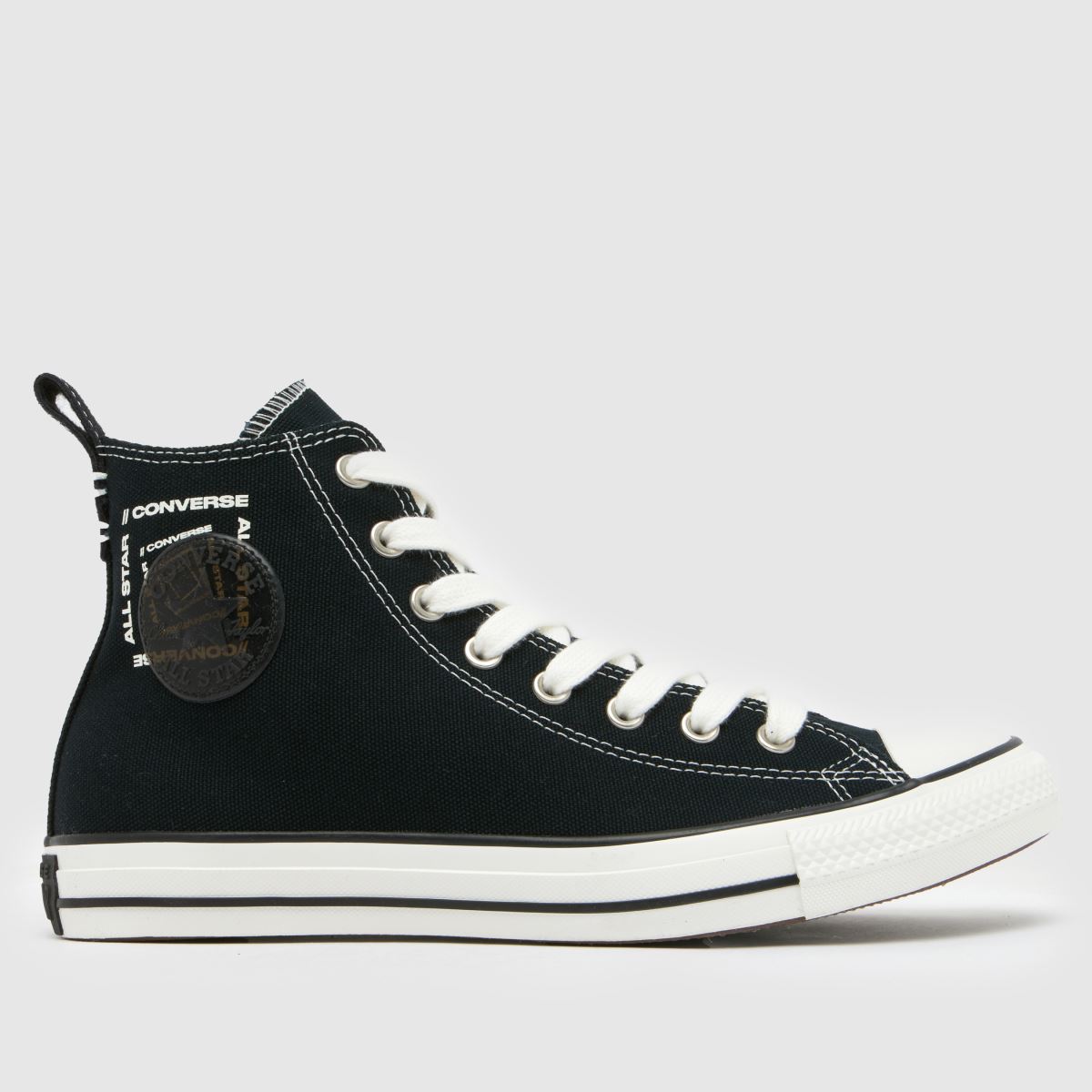 Converse – All Star – Svarta höga sneakers