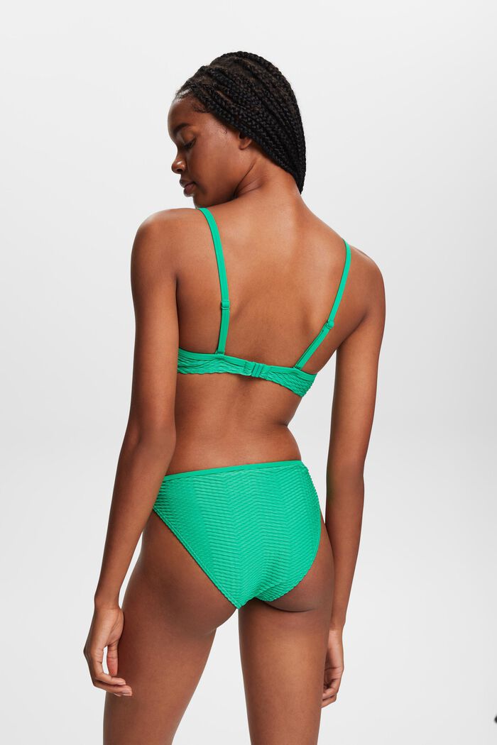 Recycelt: Wattiertes Bikinitop mit Struktur