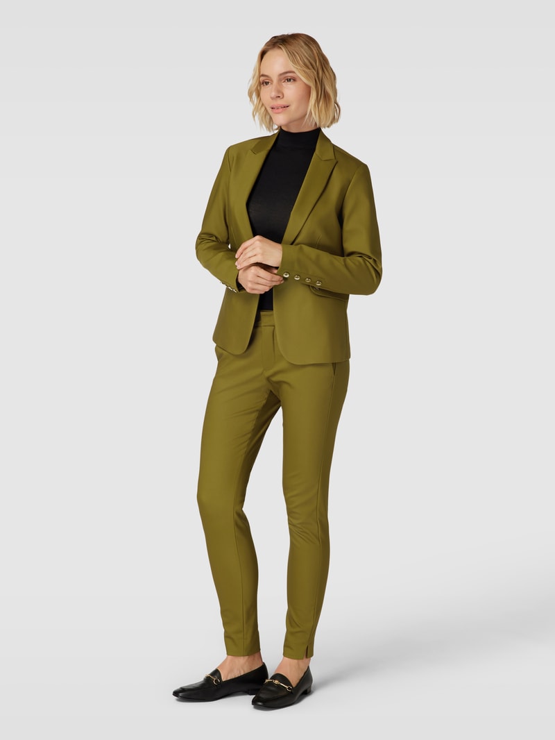 Blazer mit Label-Detail Modell 'Blake' in schilf