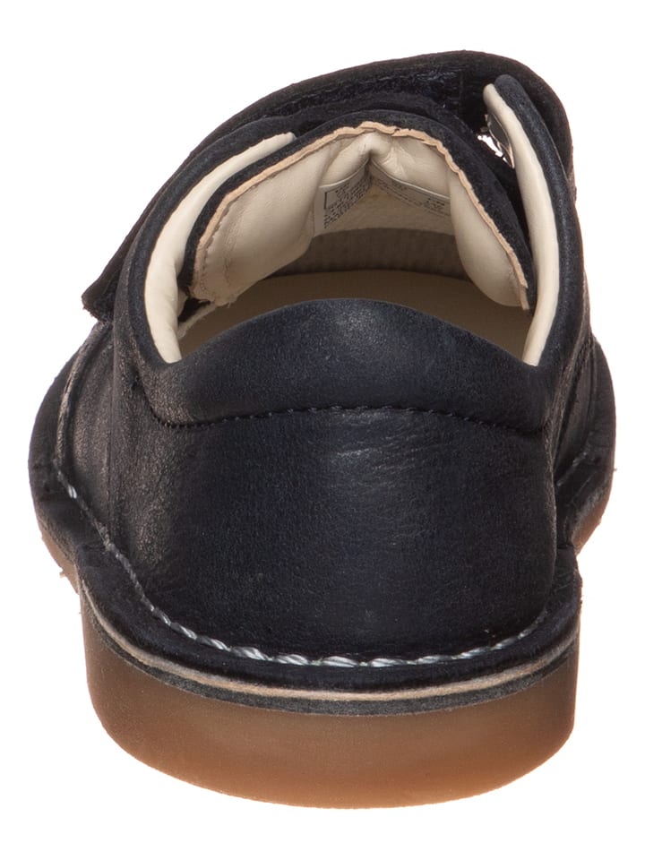 Clarks Leder-Halbschuhe in Schwarz günstig kaufen