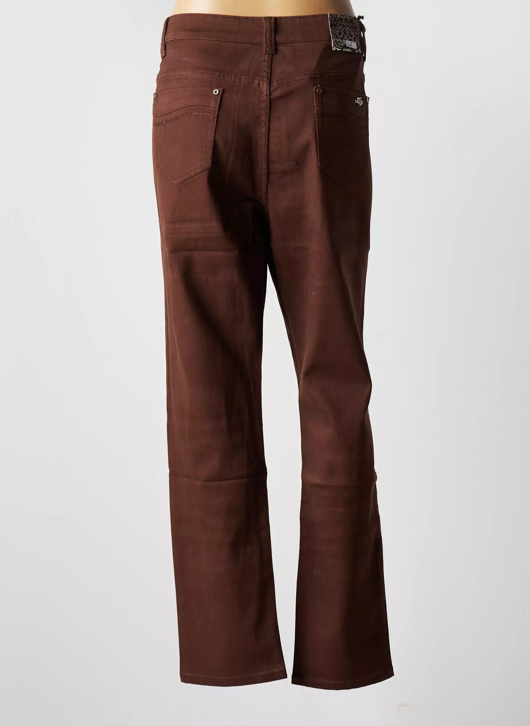 X Max Pantalons Droits Femme couleur marron
