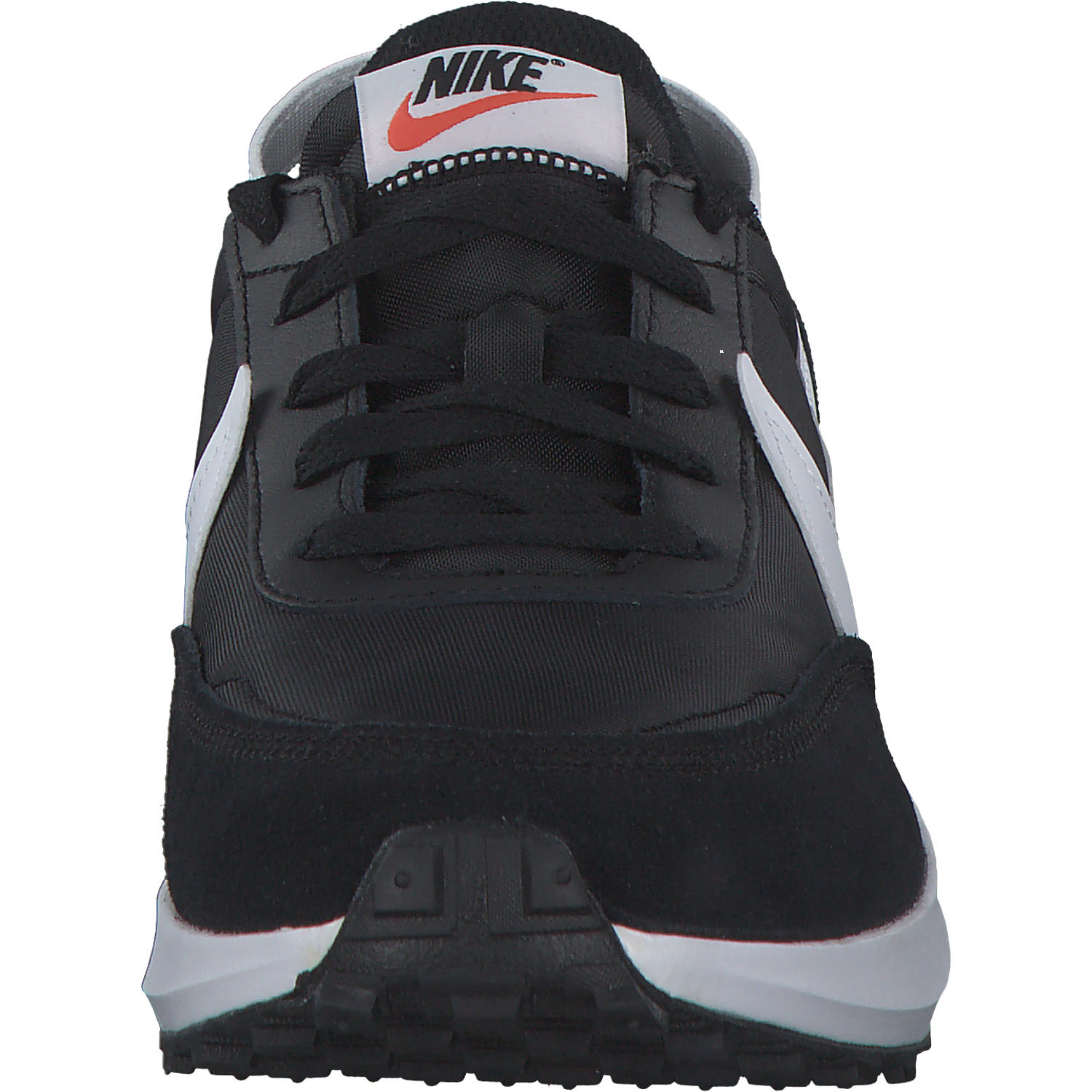 Nike Waffle Debut DH9523, Sneakers Low, Damen, BLACK/WHITE-ORANGE-CLEAR