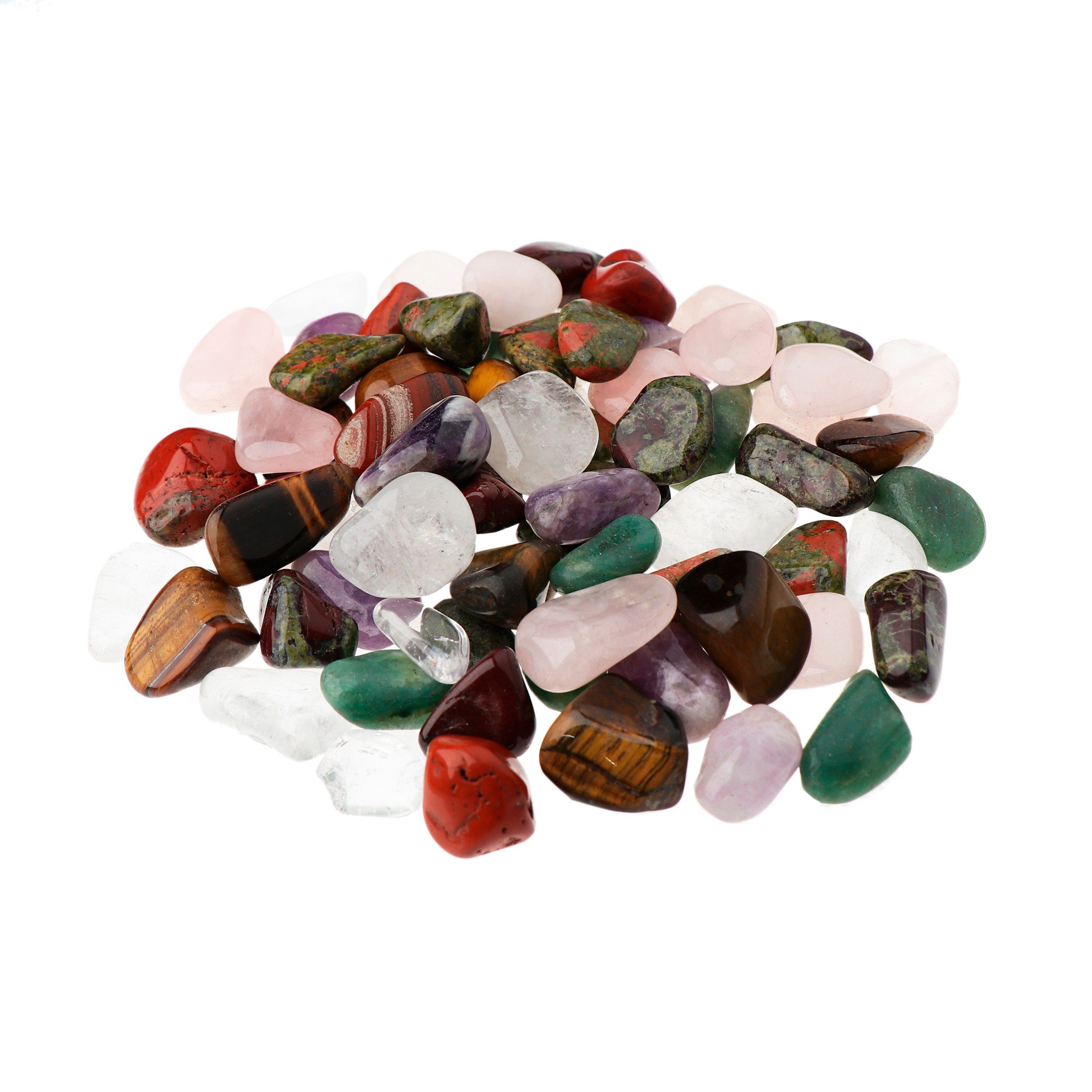 NKlaus Mineralstein 500g Trommelsteine Mix 15 - 25 mm Heilsteine Edelsteine Schmucksteine