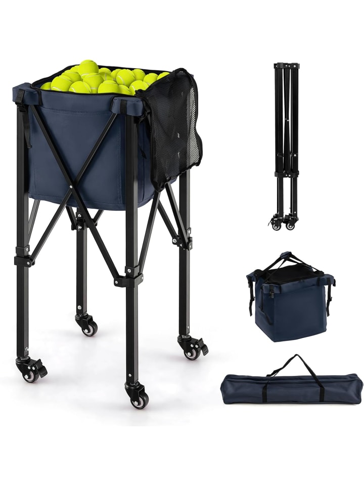 COSTWAY Tennisballwagen in Blau günstig kaufen onesize