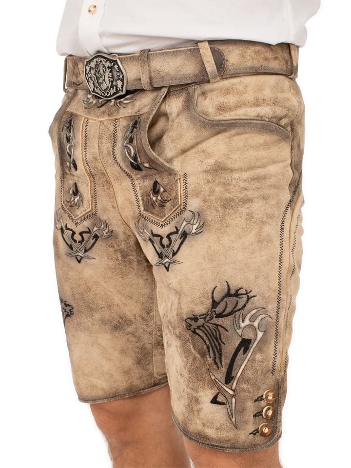 MADDOX Lederhose FELIXSEE in hellbraun günstig kaufen