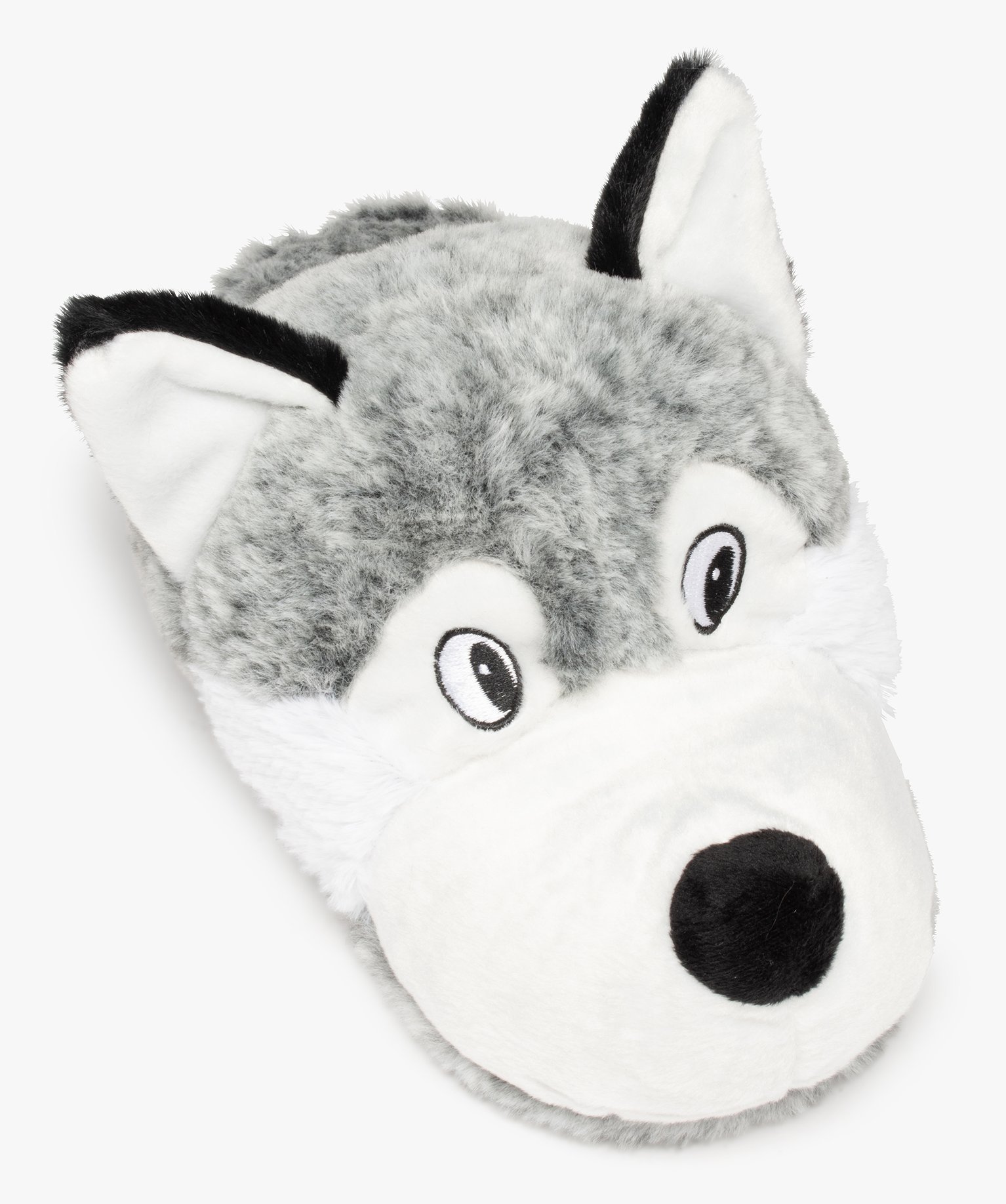 Chaussons Garçon 3D en forme de loup gris | GEMO