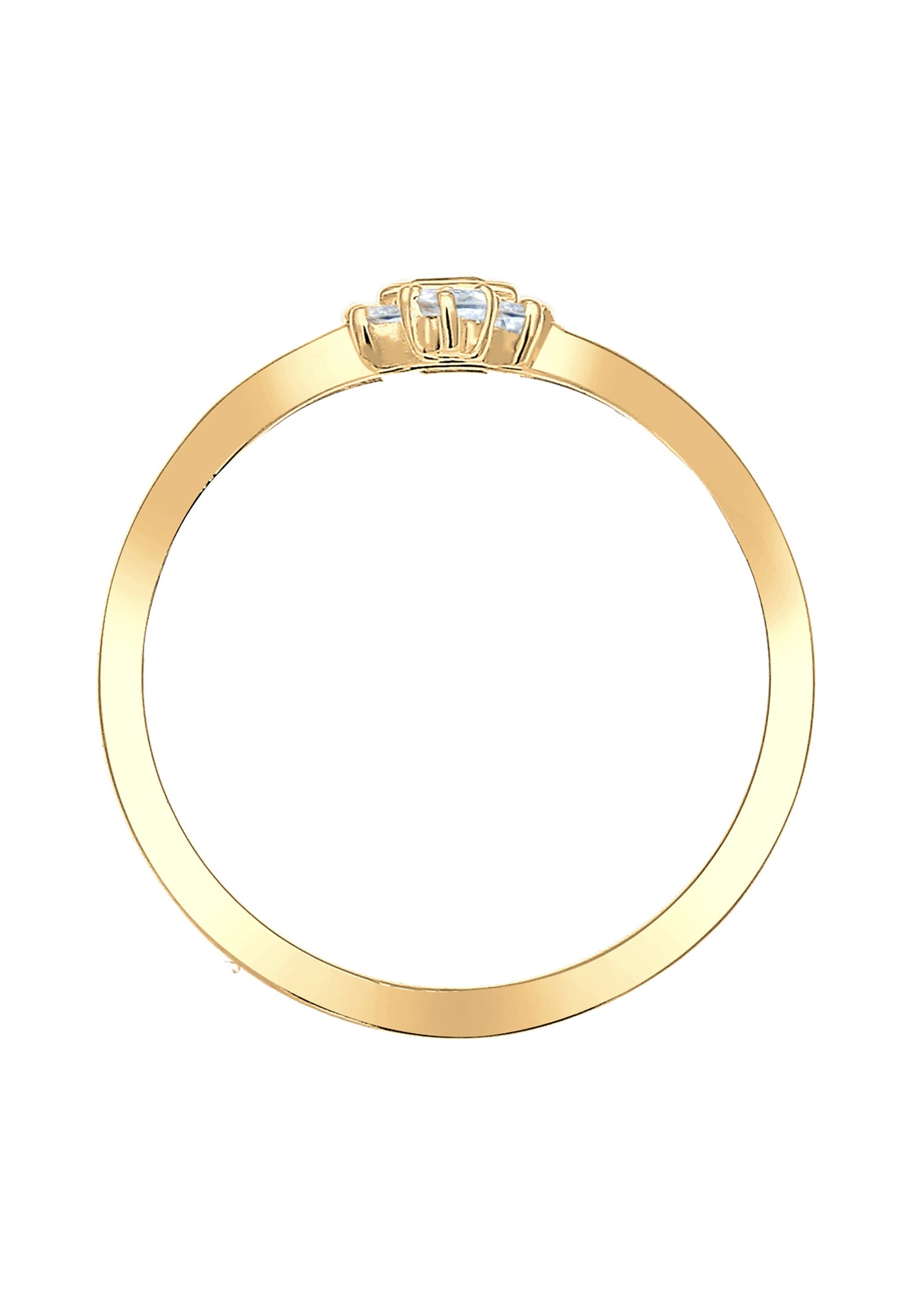 Anello di fidanzamento vintage glamour da donna Elli PREMIUM con topazio in argento sterling 925