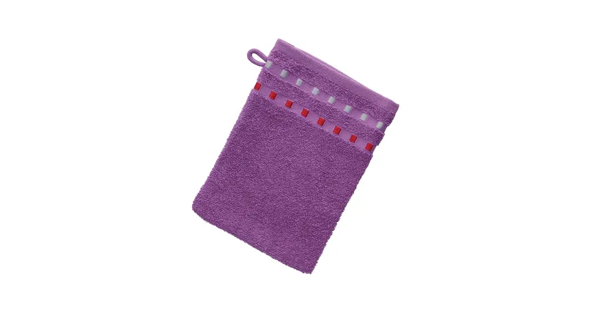 Waschhandschuhe Lila